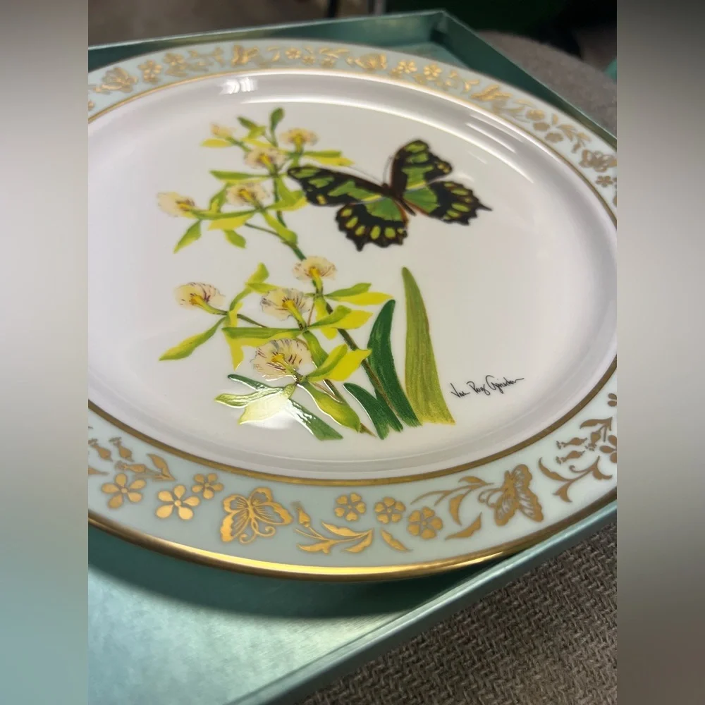 ✨Vintage✨Limited Edition Lenox Butterflies & Flowers Collectible Plate in Box